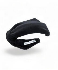 Στέκα μαλλιών μαύρη βελουτέ
