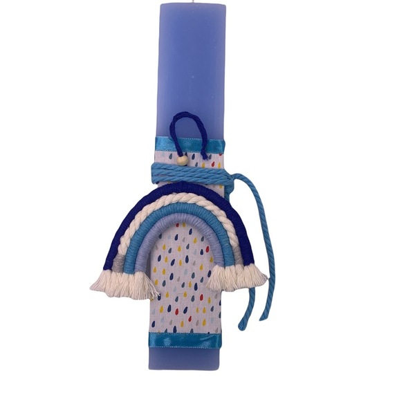 Λαμπάδες με μακραμέ στοιχεία