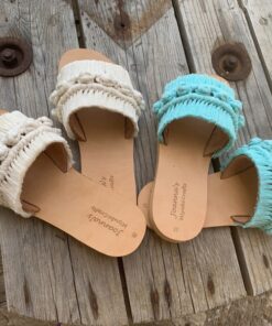 μακραμέ σανδάλια