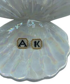 σκουλαρίκια μονόγραμμα