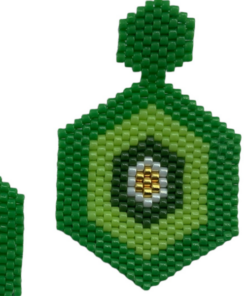 σκουλαρίκια πράσινα evil eye