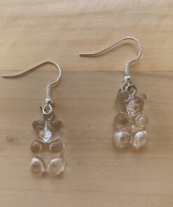 Σκουλαρίκια αρκουδάκια διάφανα