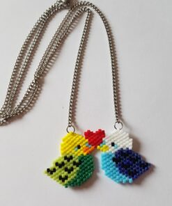 κολιέ ερωτευμένα παπαγαλάκια