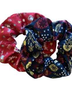scrunchies κόκκινο μαύρο
