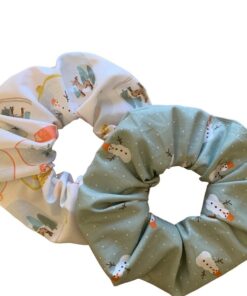 scrunchies χιονάνθρωπος