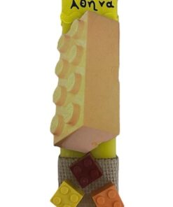 λαμπάδα lego κίτρινη