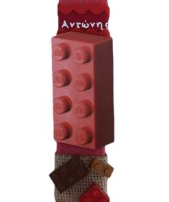 λαμπάδα lego κόκκινη