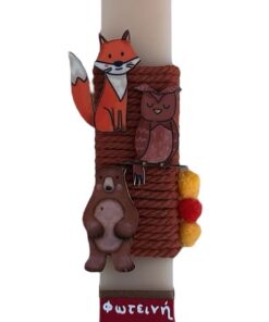 λαμπάδα ζωάκια του δάσους