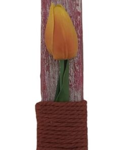 λαμπάδα πορτοκαλί τουλίπα