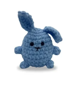 πλεκτό κουνελάκι γαλάζιο