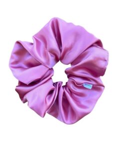 σατέν scrunchie vintage pink