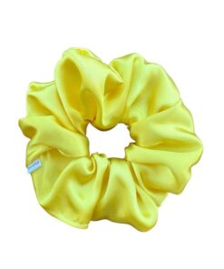 σατέν scrunchie κίτρινο