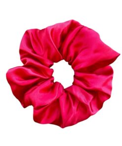 σατέν scrunchie κόκκινο