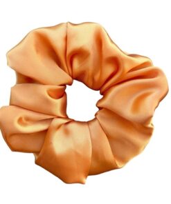 σατέν scrunchie πορτοκαλί