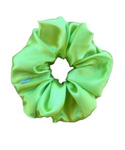 σατέν scrunchie πράσινο