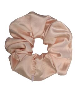 σατέν scrunchie σομόν
