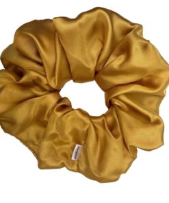 σατέν scrunchie χρυσό