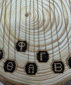 miyuki κολιέ μονόγραμμα