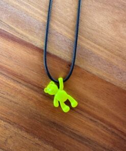 κολιέ αρκουδάκι κίτρινο