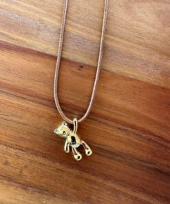 κολιέ αρκουδάκι χρυσό