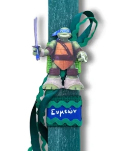 Λαμπάδα Χελωνονιντζάκι με όνομα